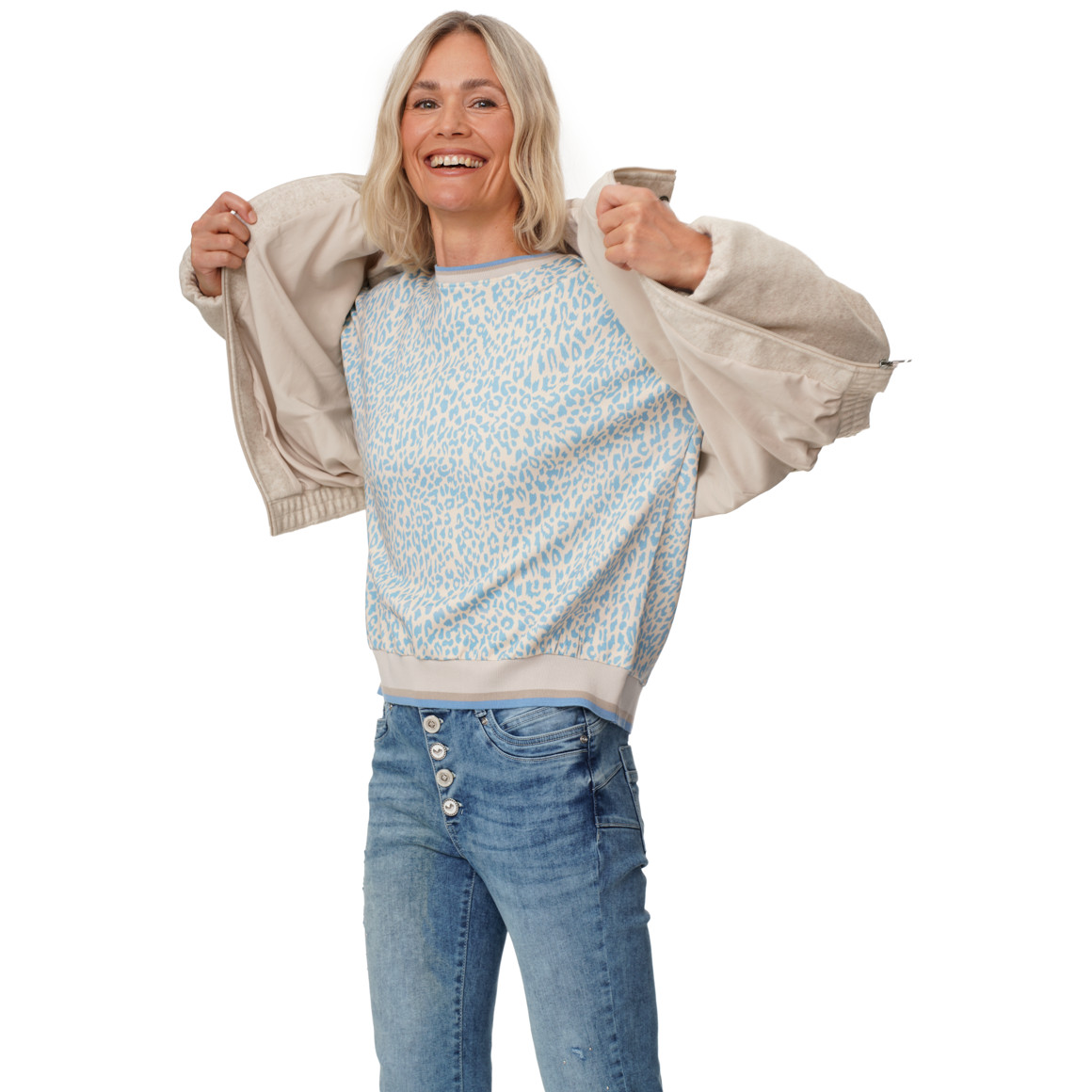 Damen Jacke in Woll-Optik