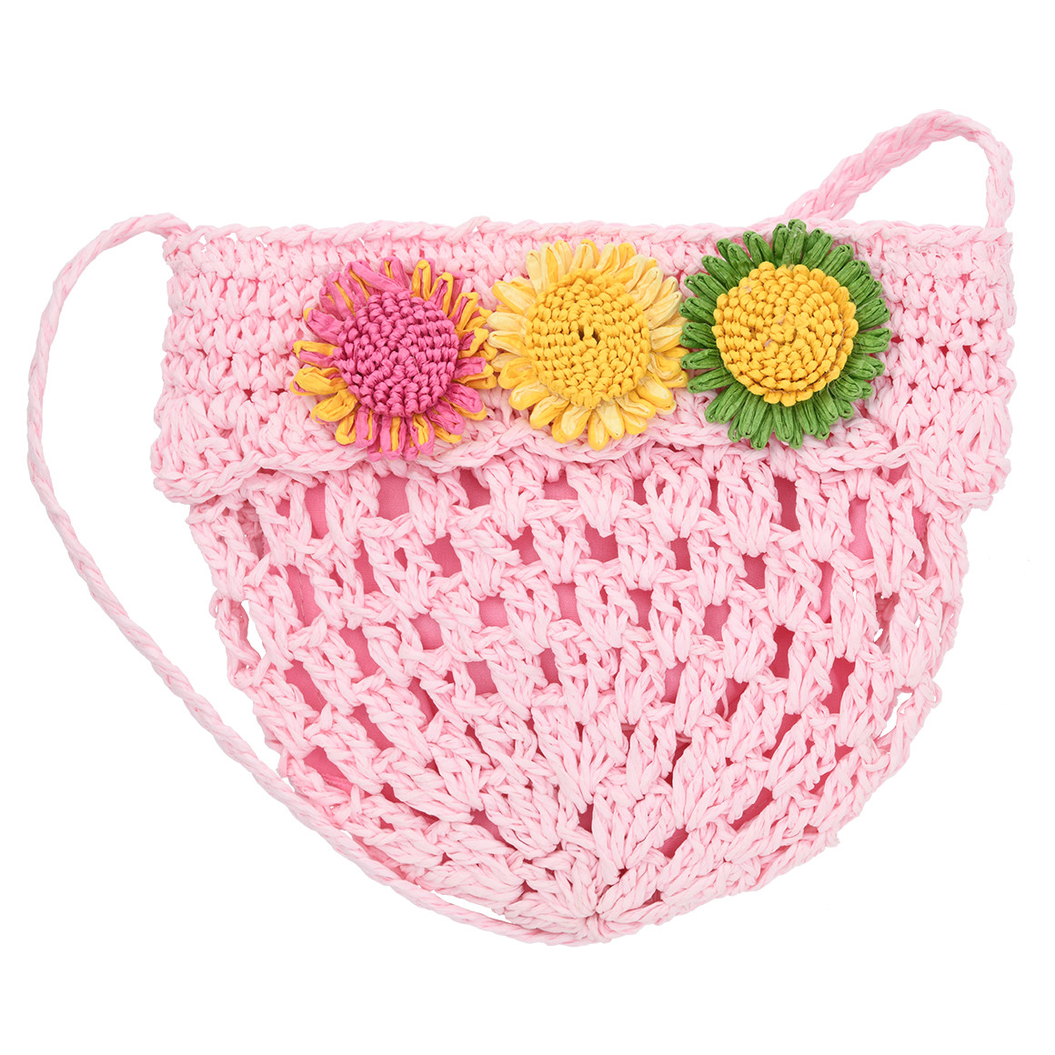 Kleine Mädchen Tasche aus Papierstroh