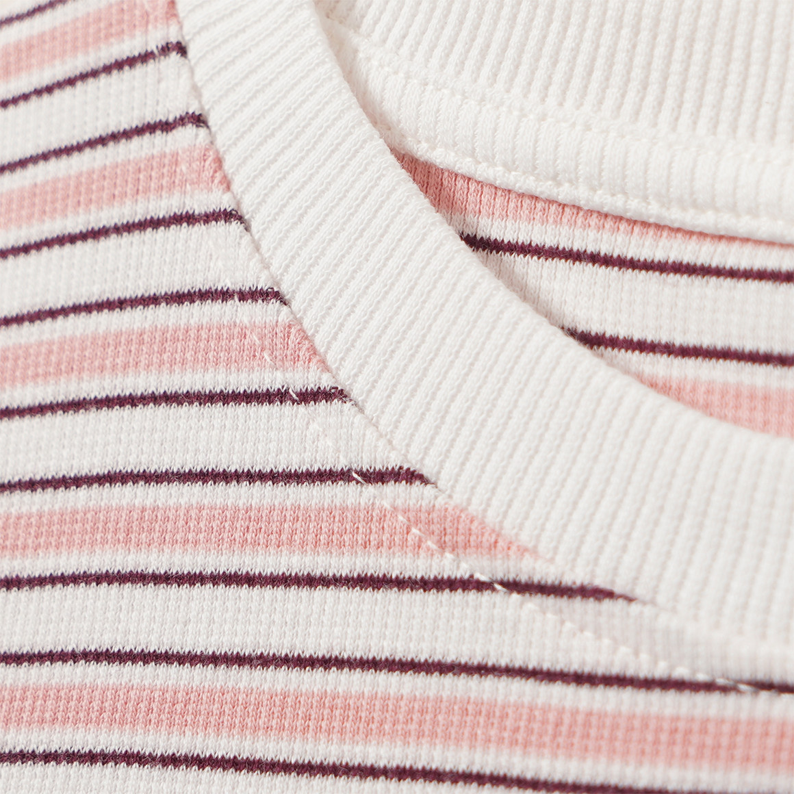 Mädchen Langarmshirt mit Rippstruktur