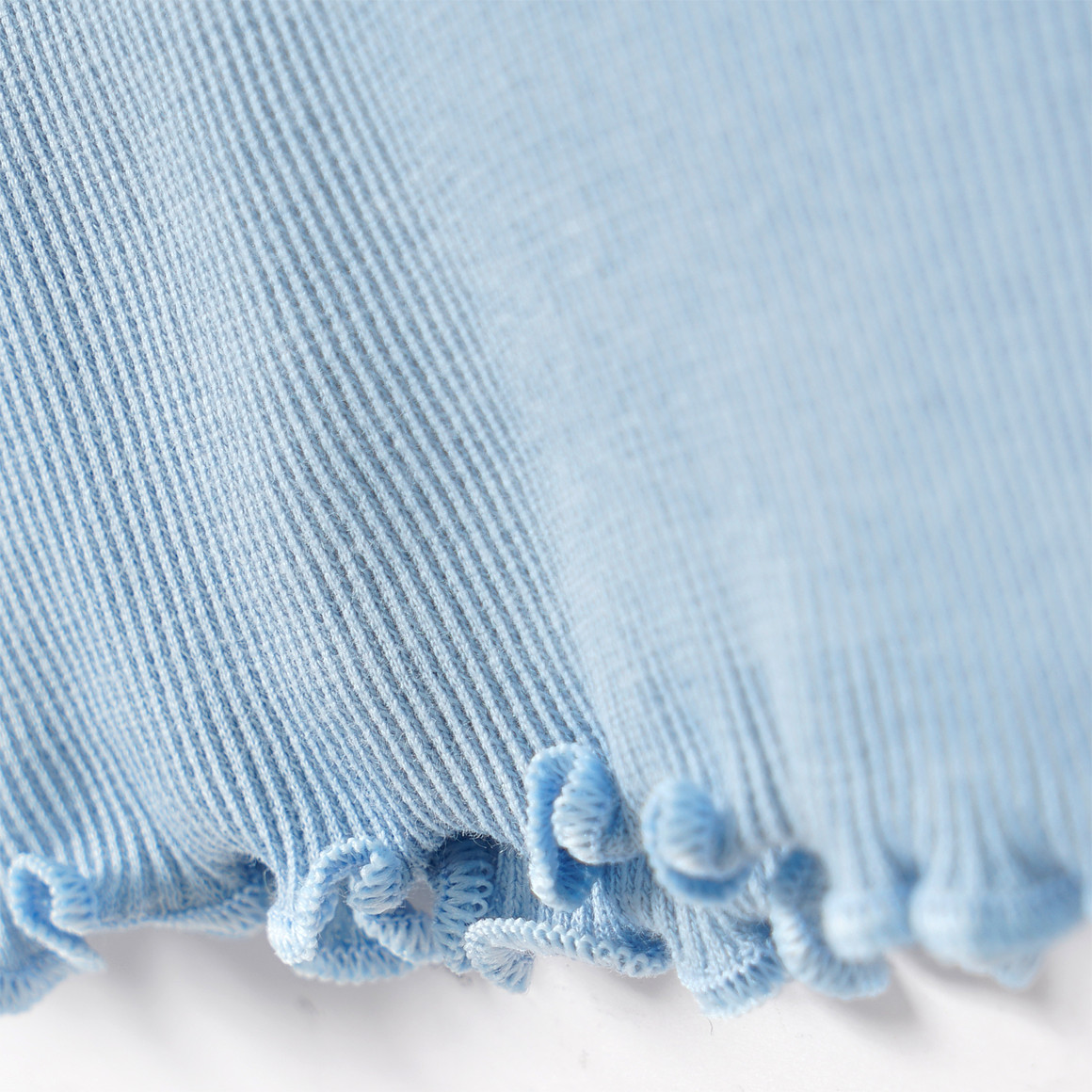 Mädchen Langarmshirt mit Rippstruktur