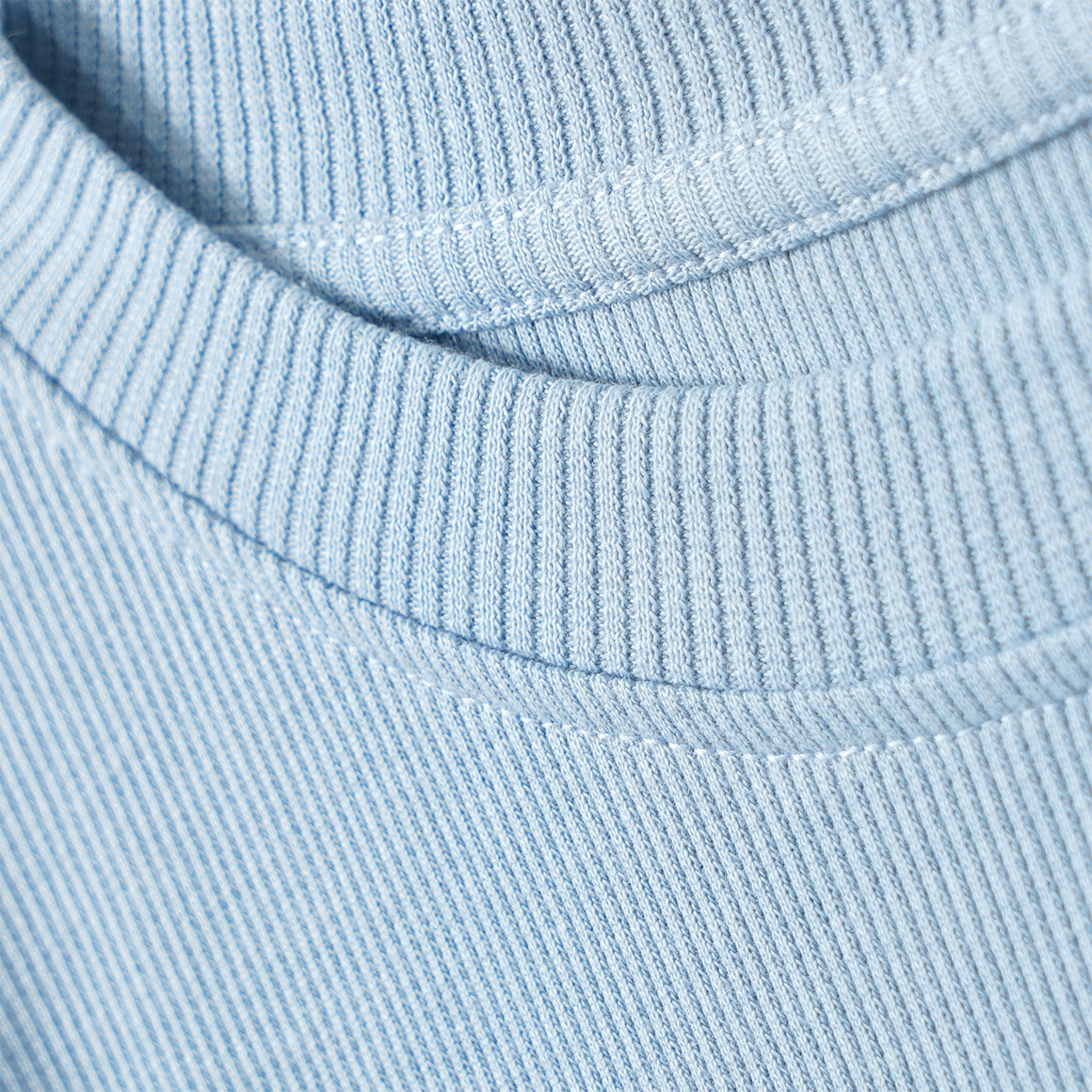 Mädchen Langarmshirt mit Rippstruktur