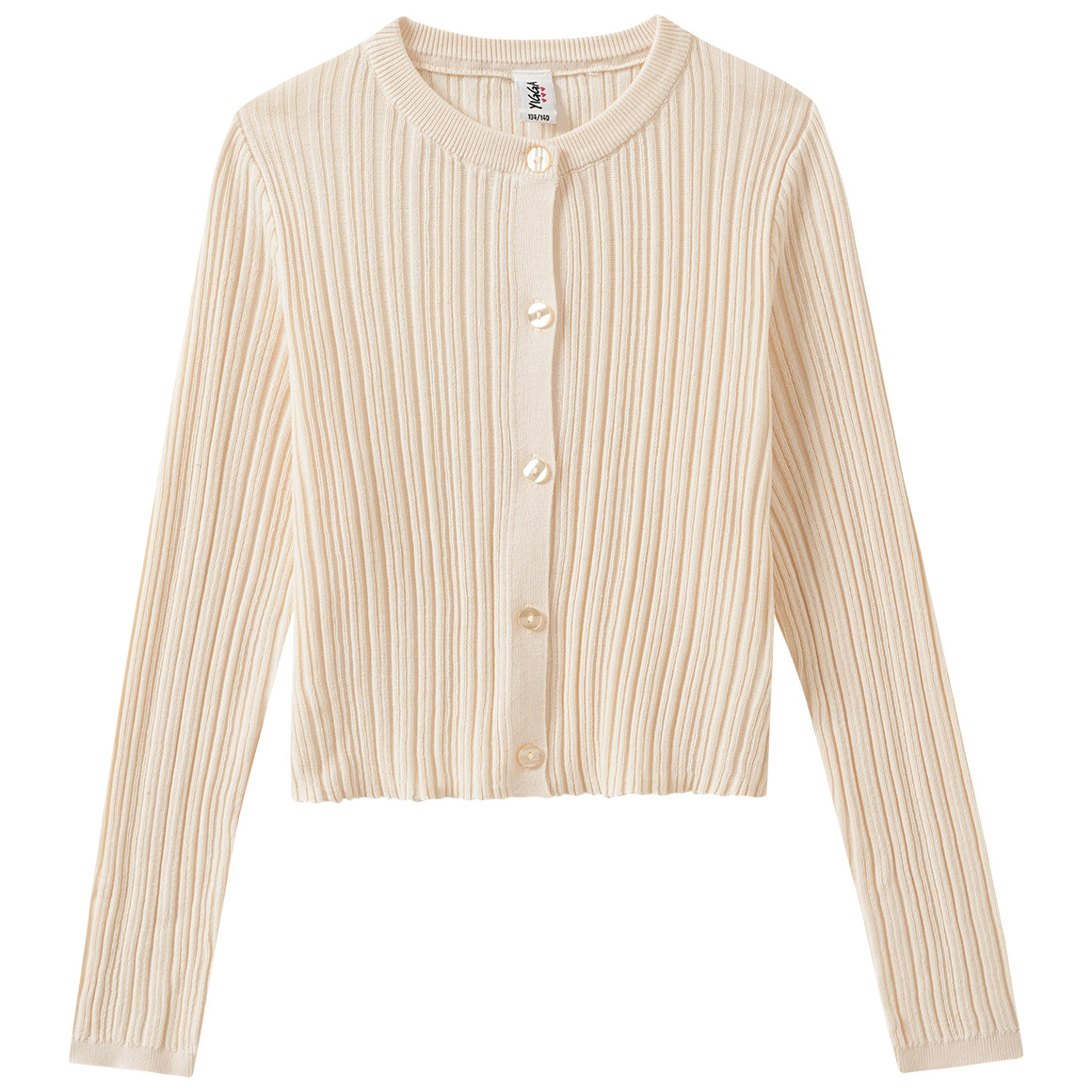 Mädchen Strickjacke mit Knopfleiste