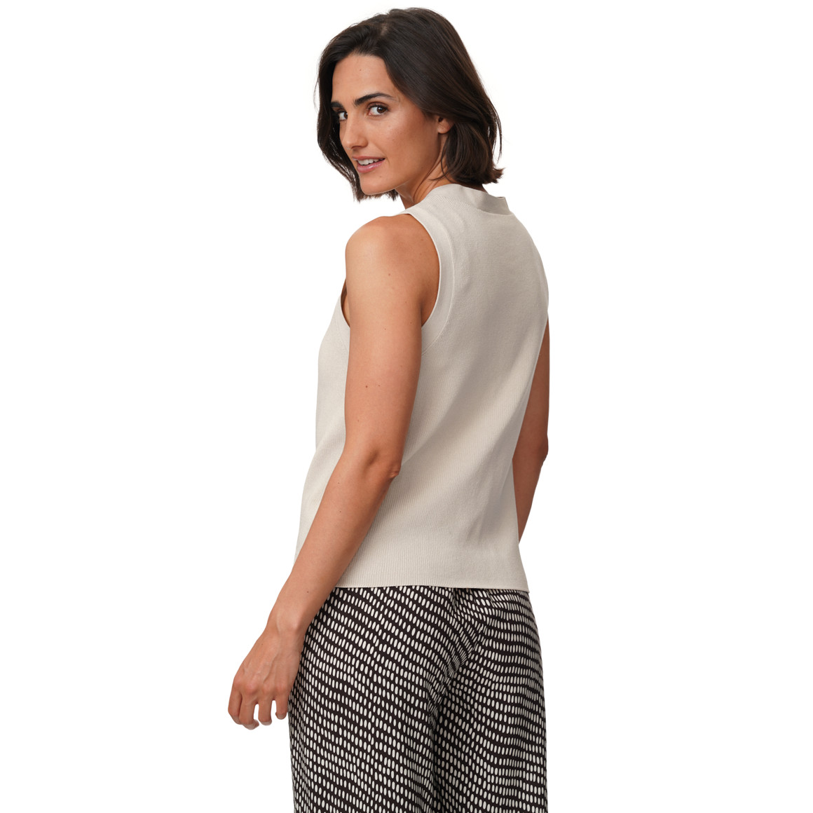 Damen Strickweste unifarben