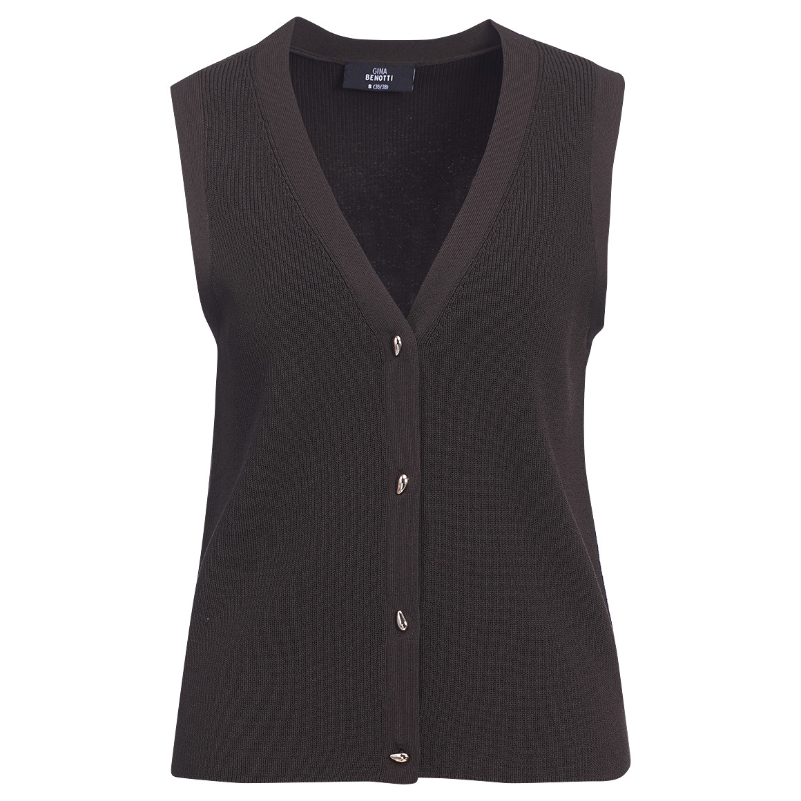 Damen Strickweste unifarben