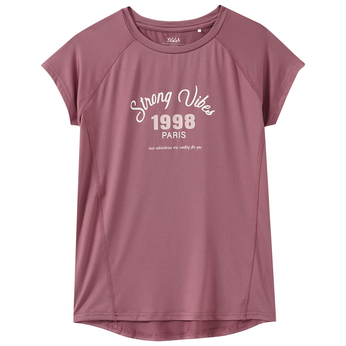 Mädchen Sport-T-Shirt mit Text-Motiv