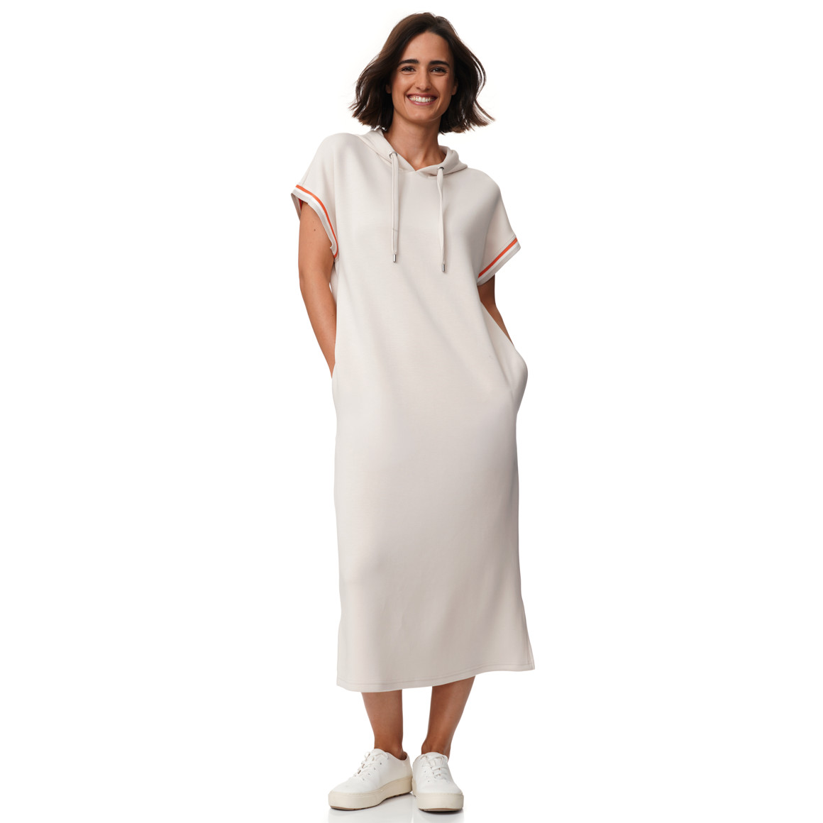 Damen Modal-Kleid mit Kapuze