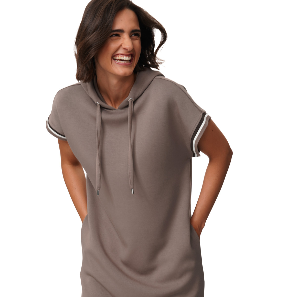 Damen Modal-Kleid mit Kapuze