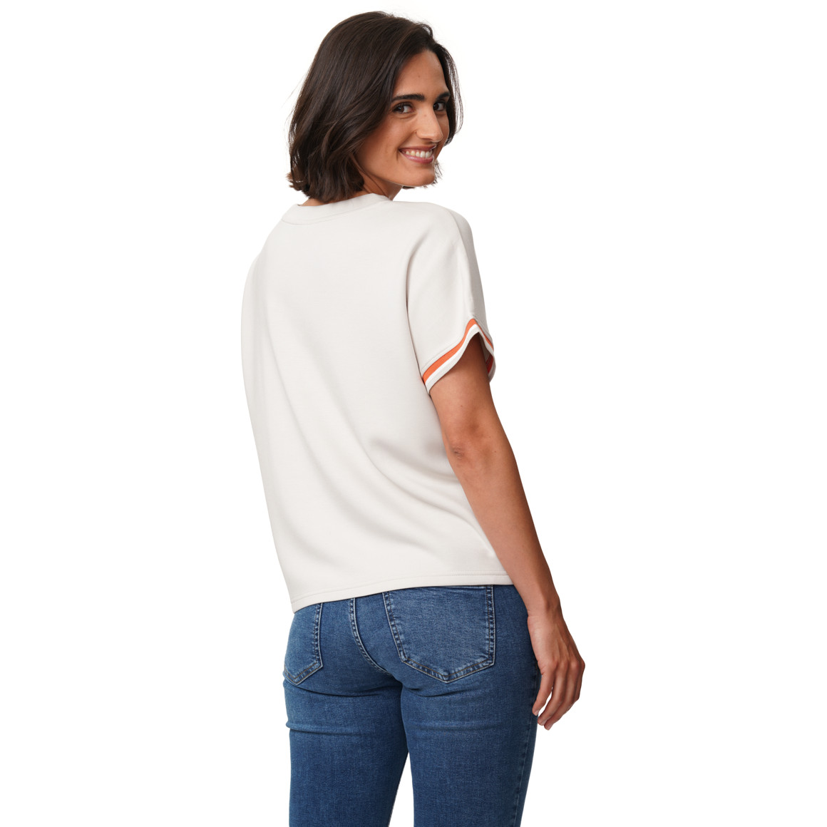 Damen Modal-T-Shirt unifarben
