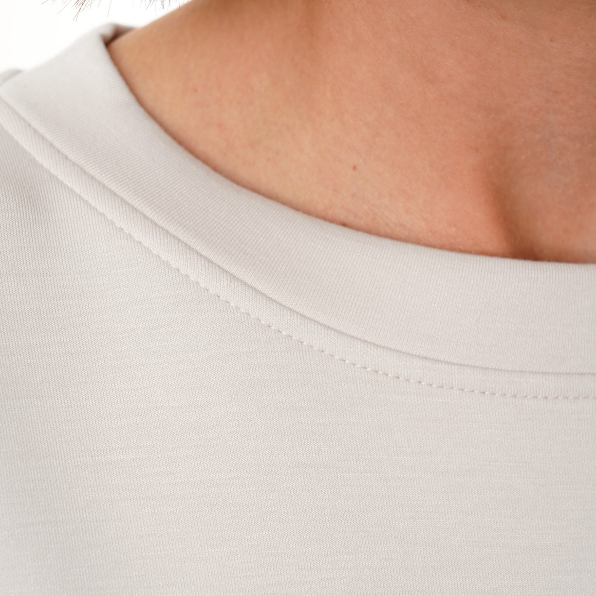 Damen Modal-T-Shirt unifarben