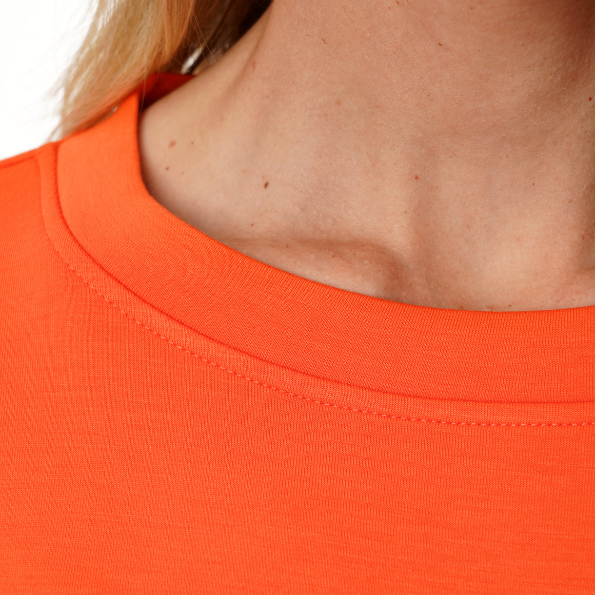 Damen Modal-T-Shirt unifarben