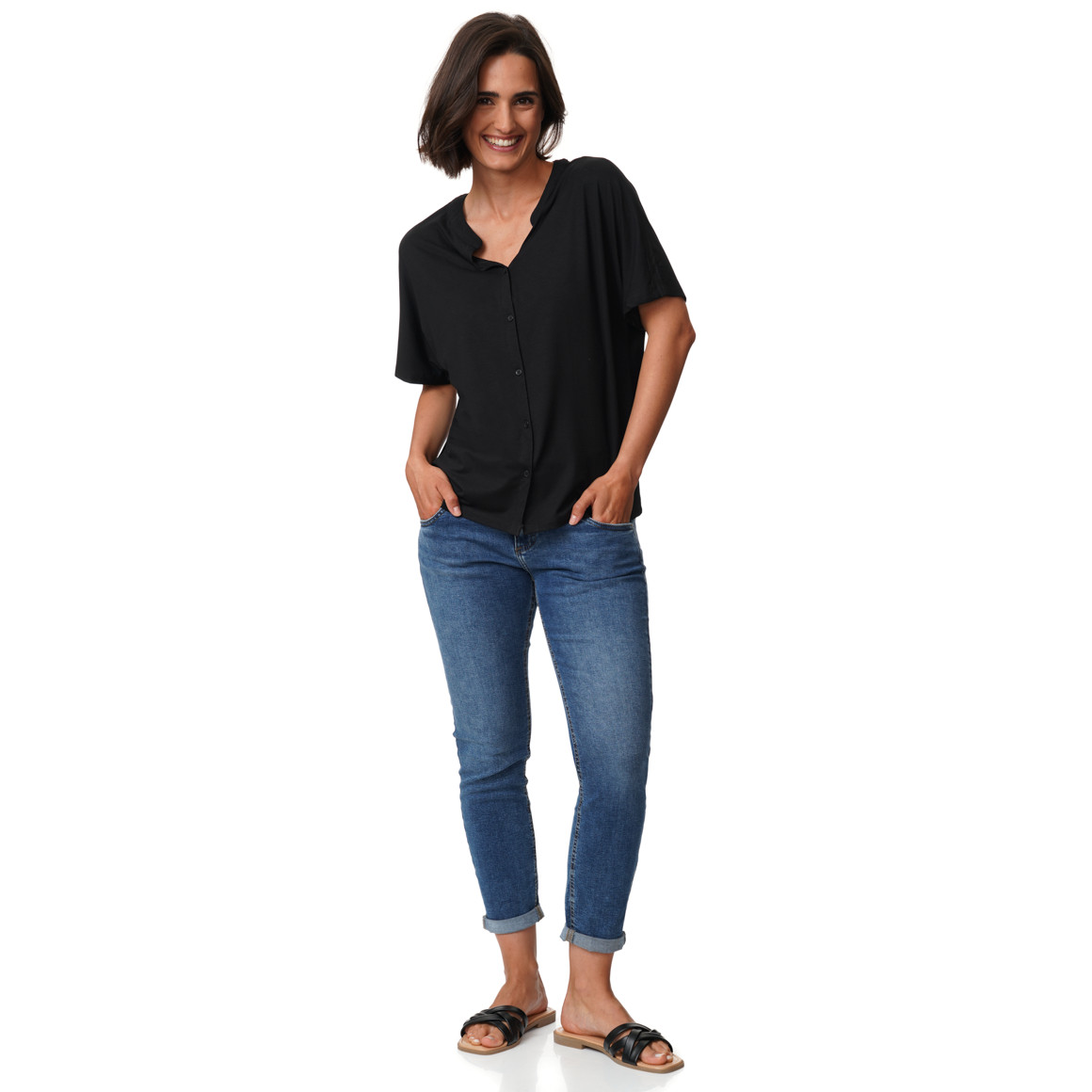 Damen T-Shirt aus Viskose-Mix