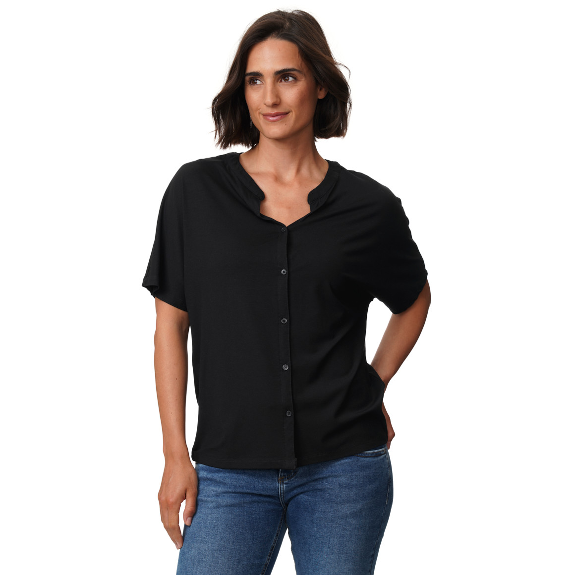 Damen T-Shirt aus Viskose-Mix