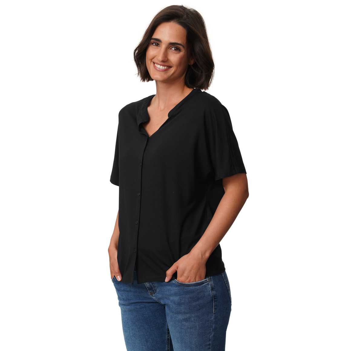 Damen T-Shirt aus Viskose-Mix