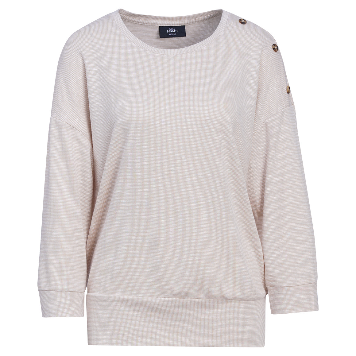 Damesshirt met sierknopen
