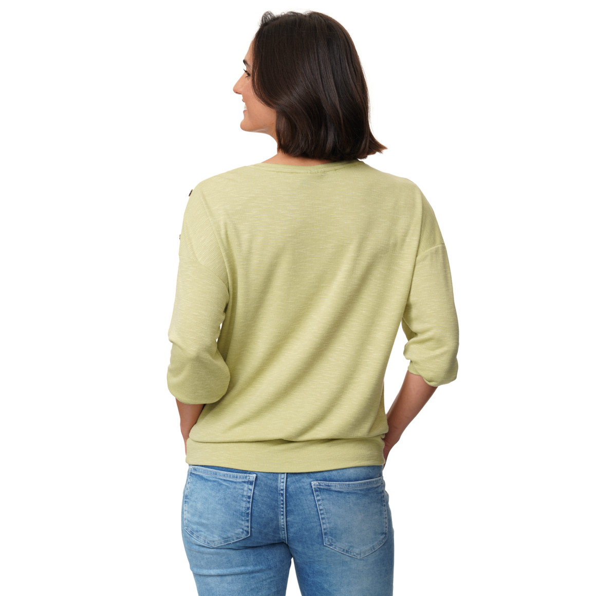 Damesshirt met sierknopen