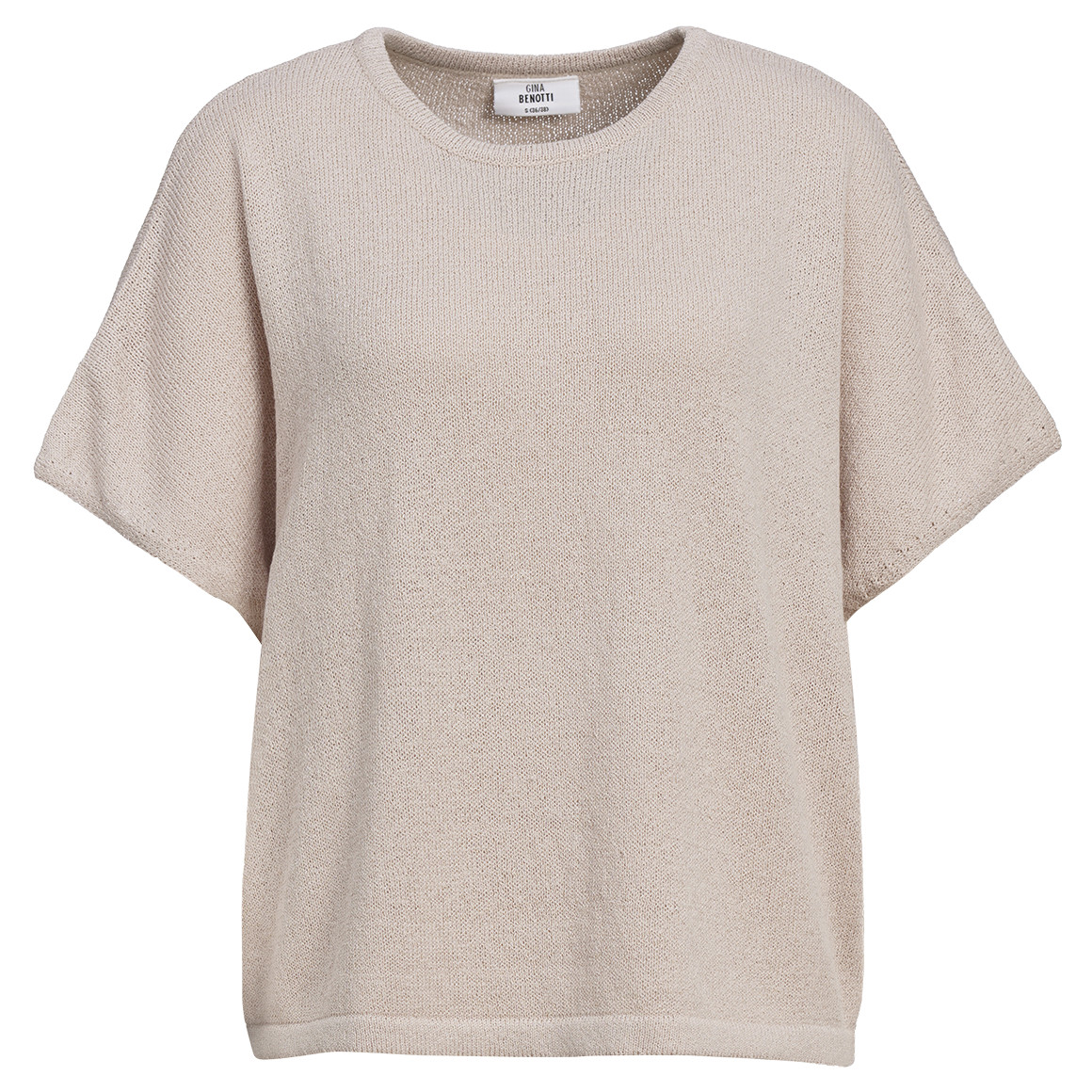 Damen Strick-T-Shirt unifarben