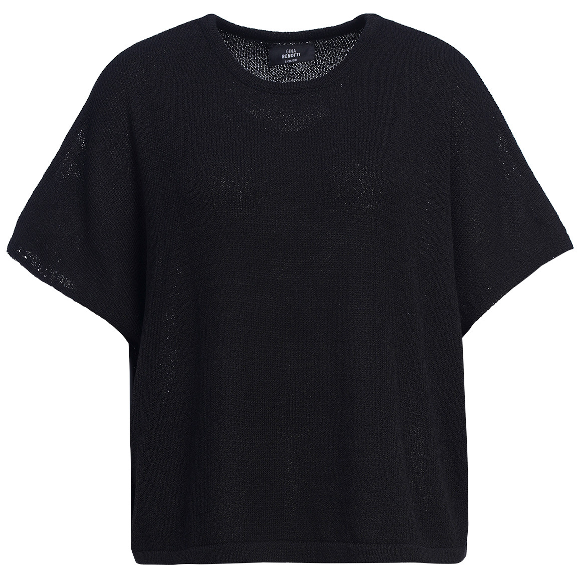 Damen Strick-T-Shirt unifarben
