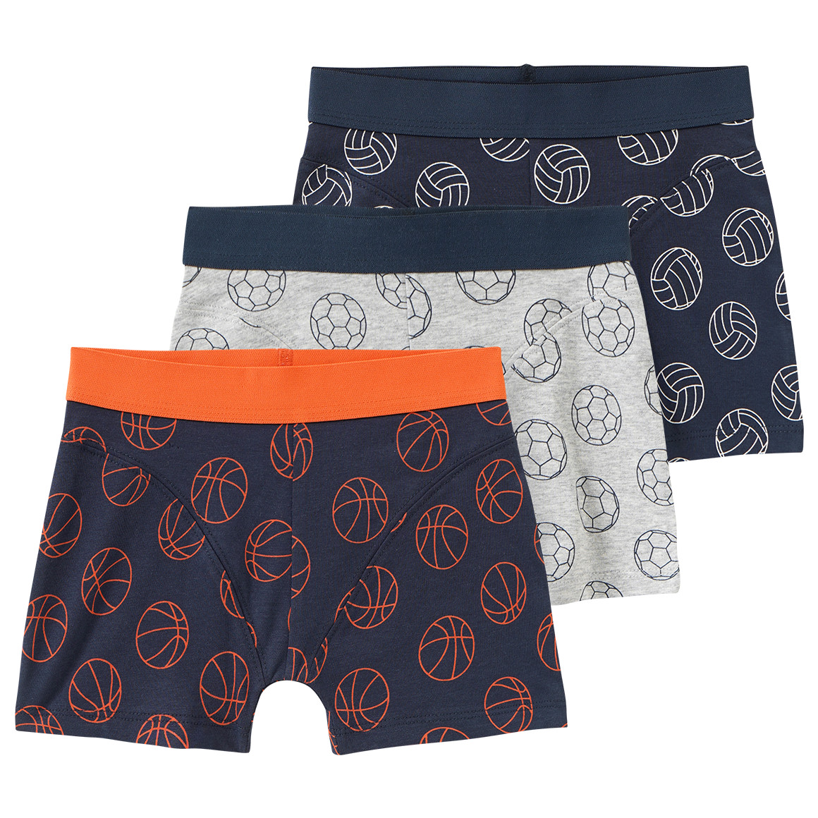 3 Jungen Boxer mit elastischem Webbund