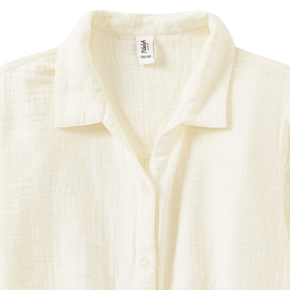 Mädchen Musselin-Bluse mit Knotendetail