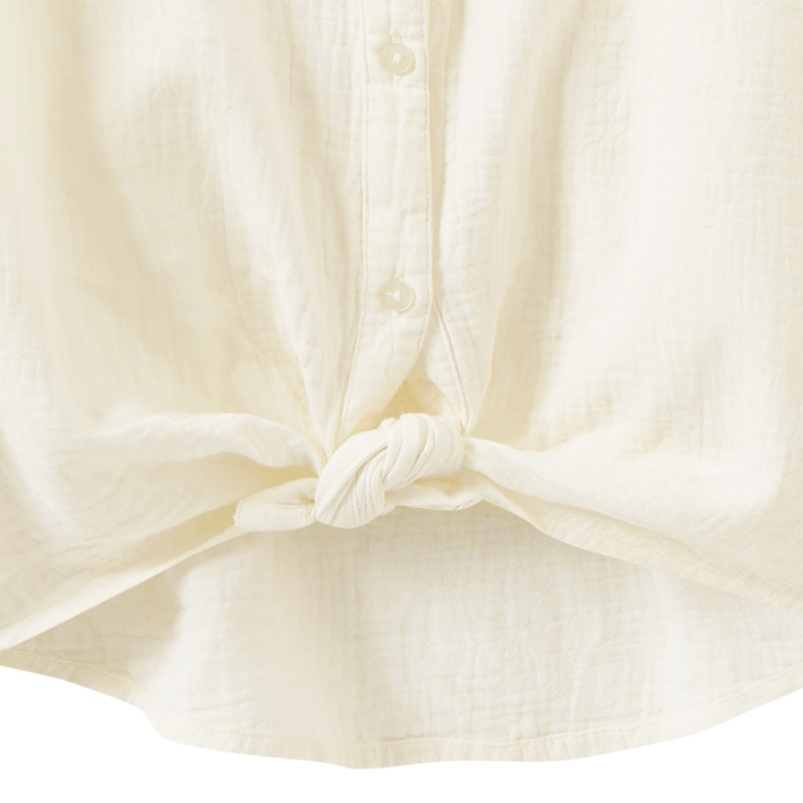 Mädchen Musselin-Bluse mit Knotendetail