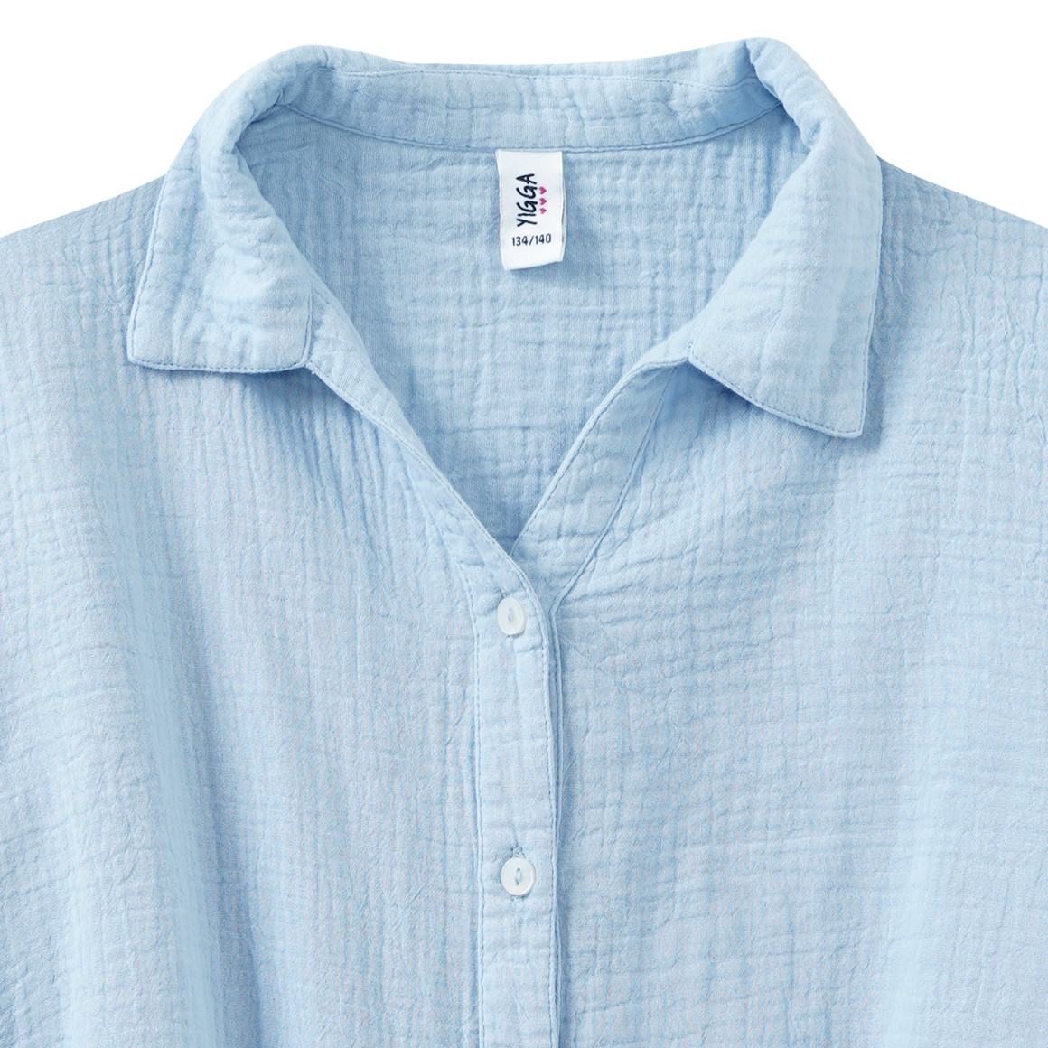 Mädchen Musselin-Bluse mit Knotendetail