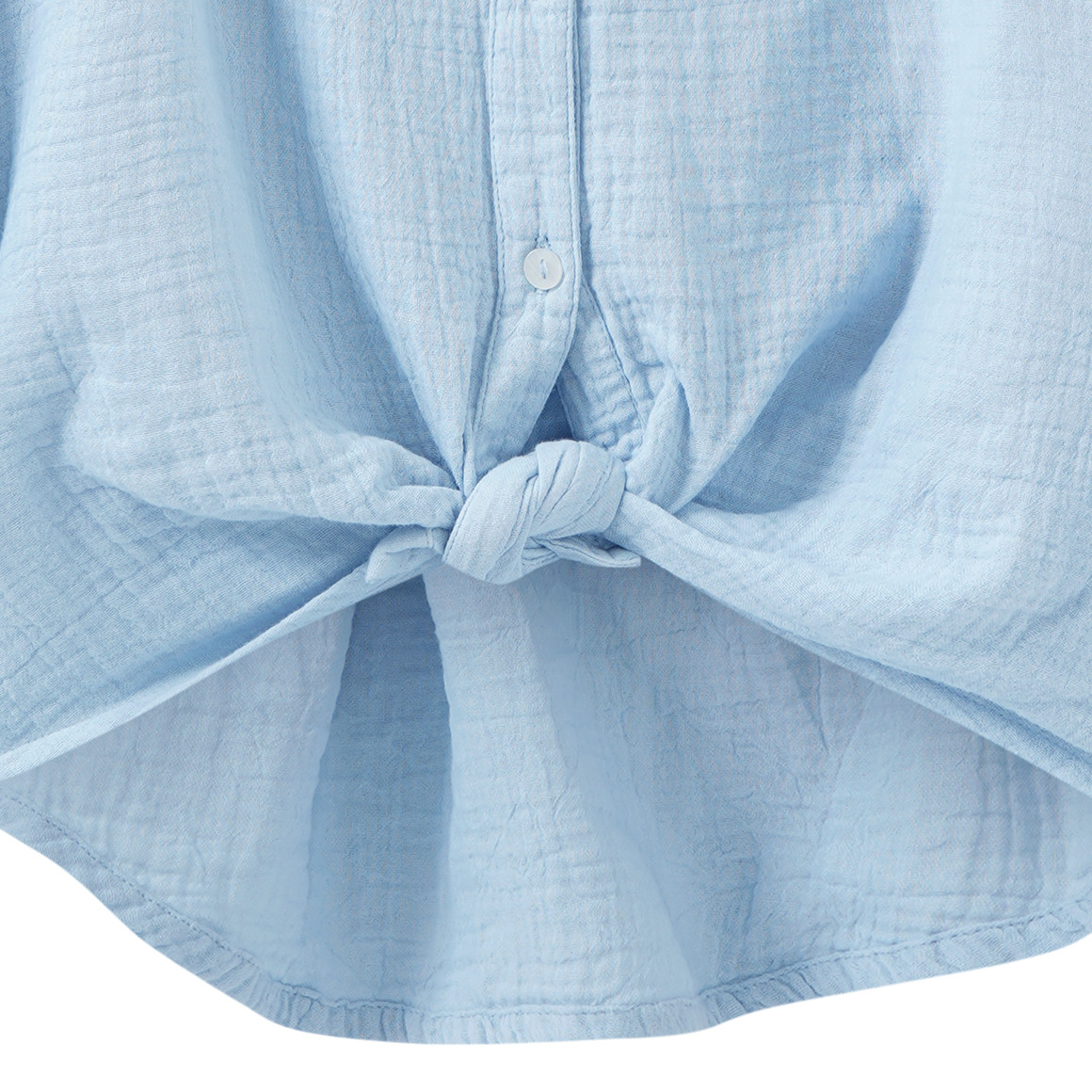 Mädchen Musselin-Bluse mit Knotendetail