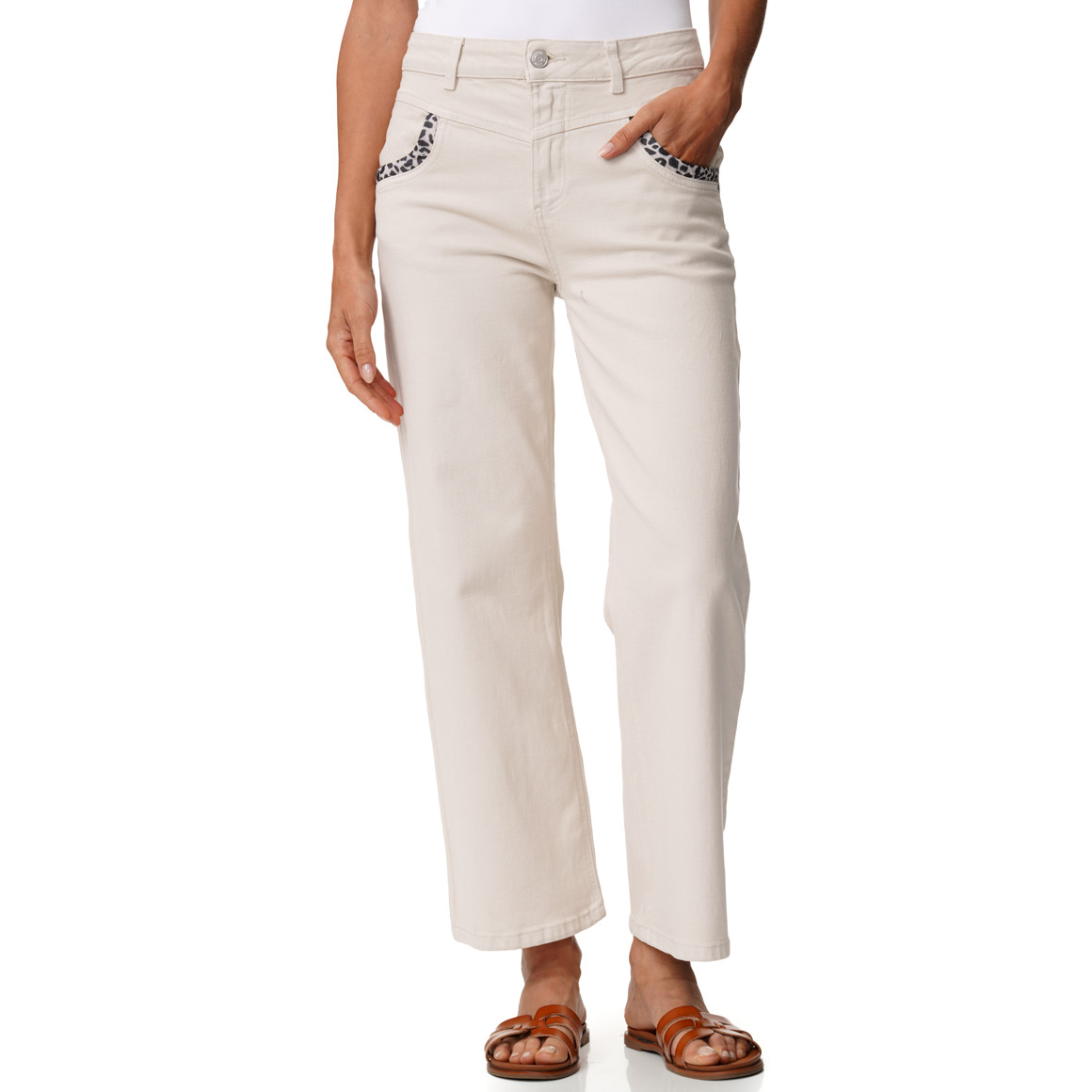 Damesjeans met rechte, relaxte pasvorm