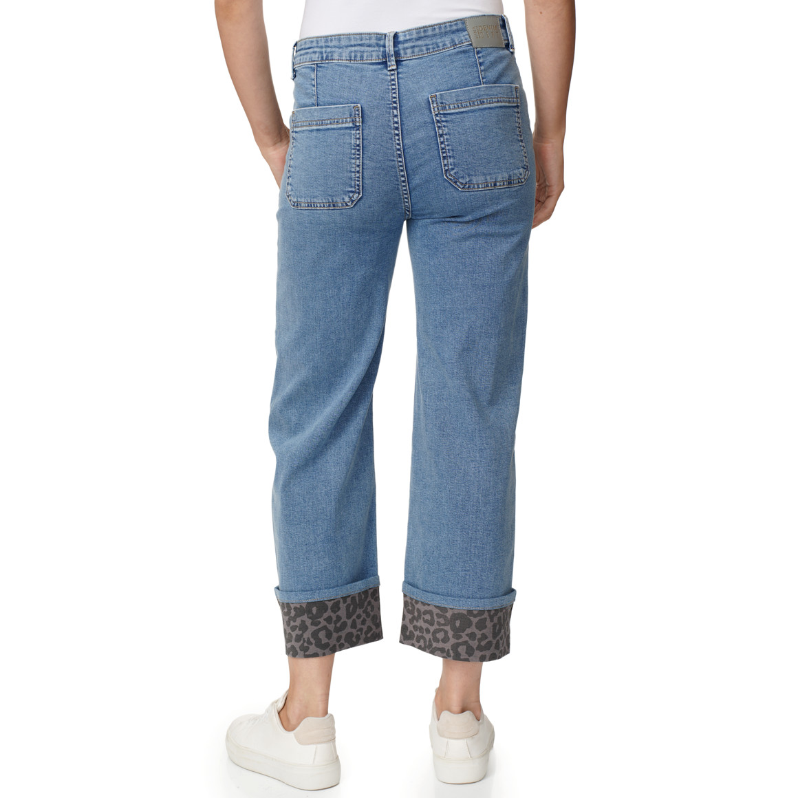 Damen Straight-Relaxed-Jeans mit Five-Pockets