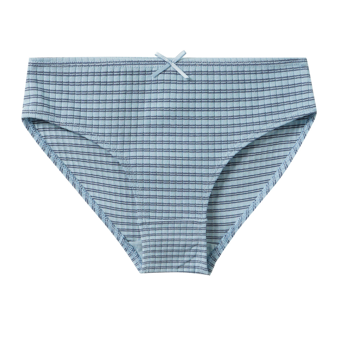 3 Mädchen Slips mit Rippstrukur