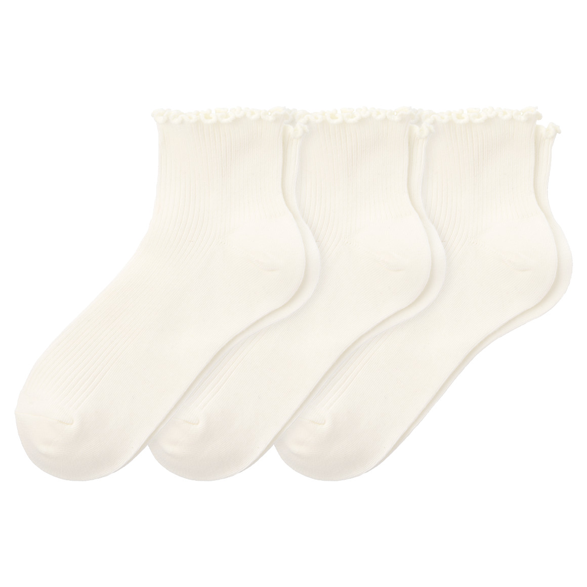 3 Paar Damen Sneaker-Socken mit Bio-Baumwolle
