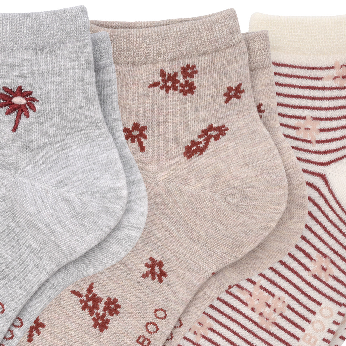 3 Paar Damen Sneaker Socken im Set