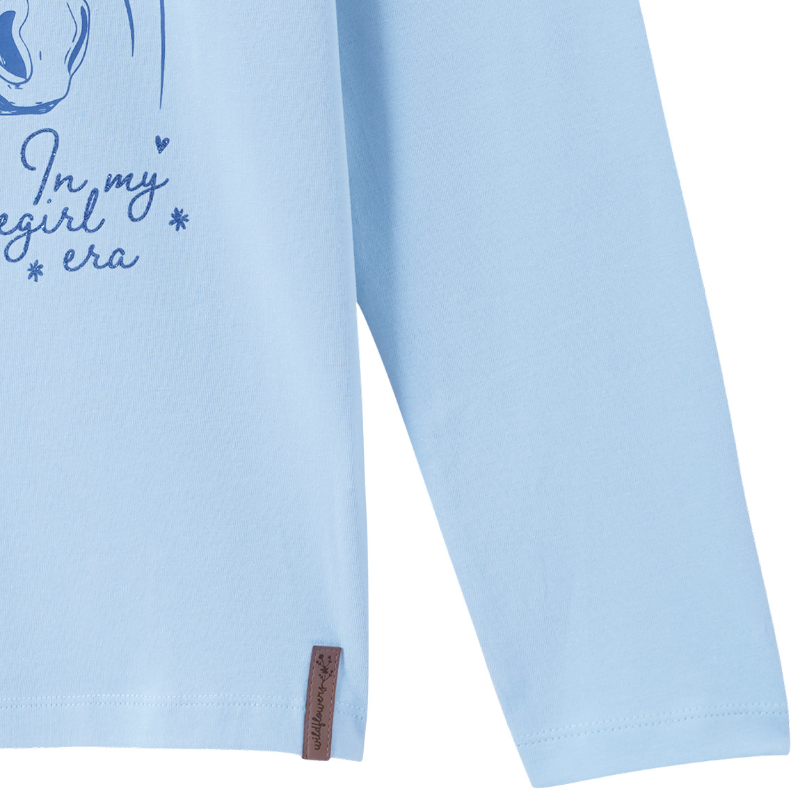 Mädchen Langarmshirt mit Pferde-Motiv