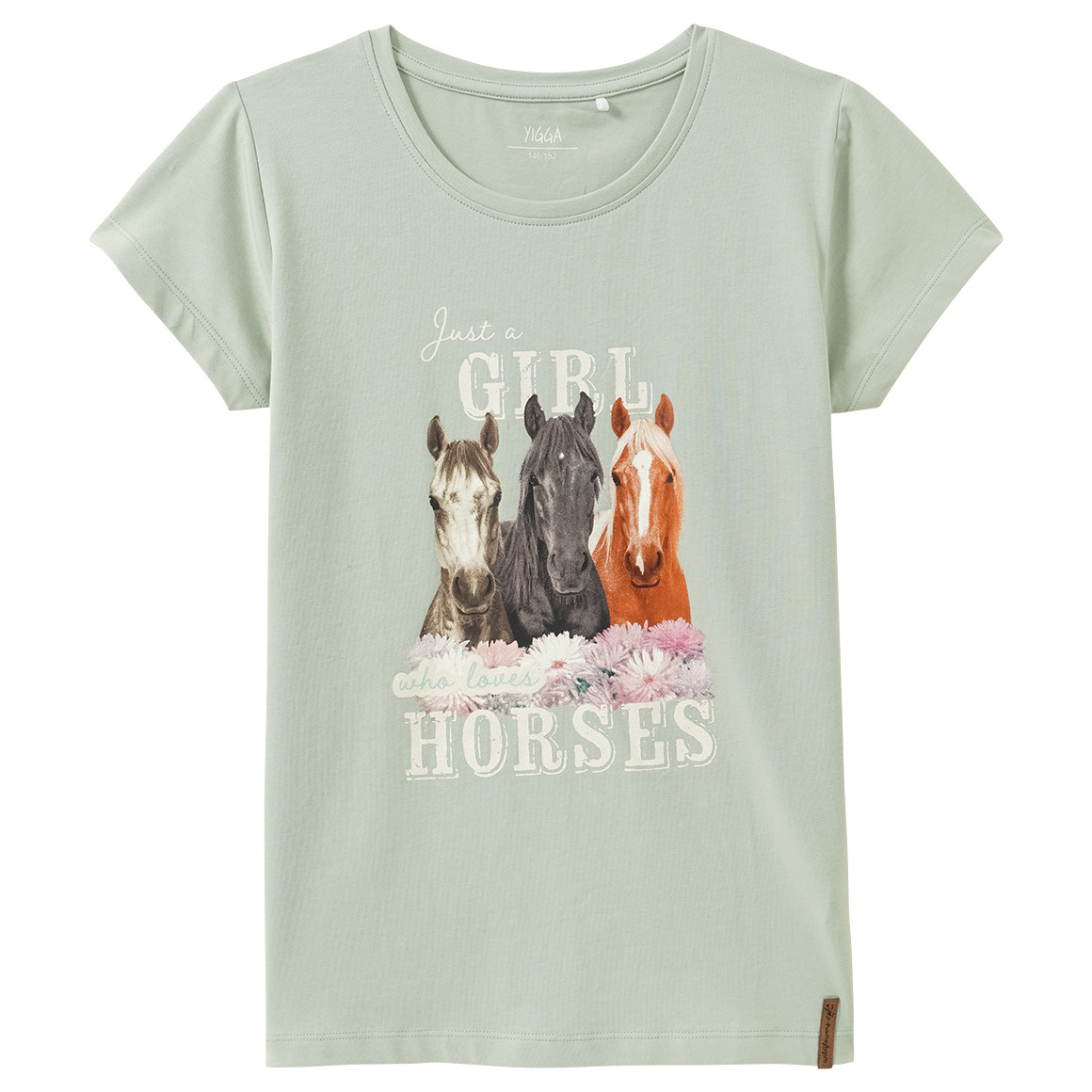Mädchen T-Shirt mit Pferde-Motiv