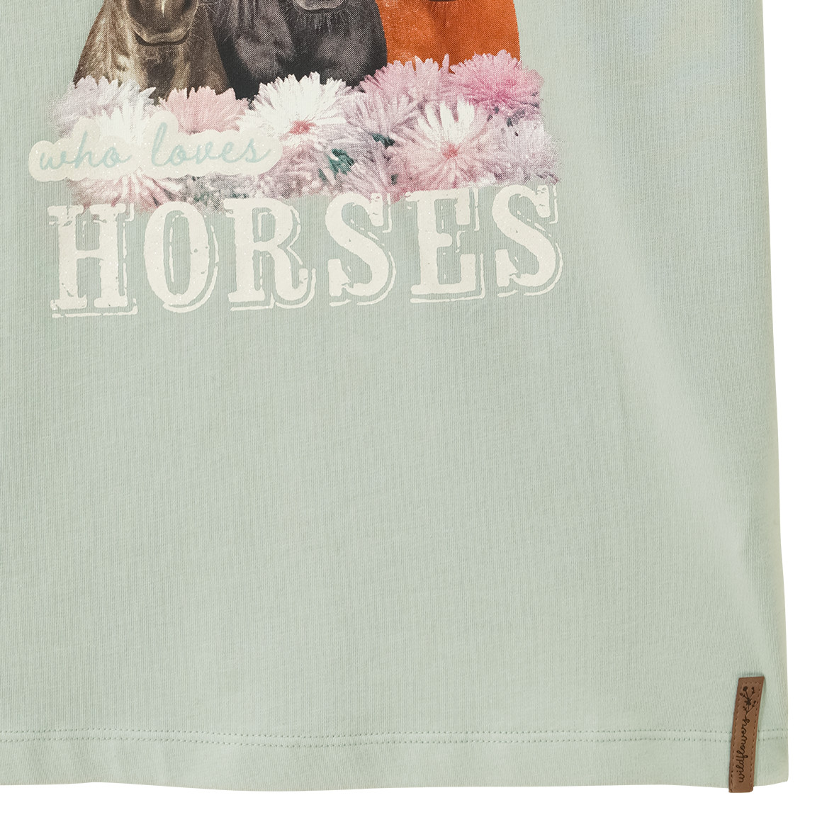 Mädchen T-Shirt mit Pferde-Motiv