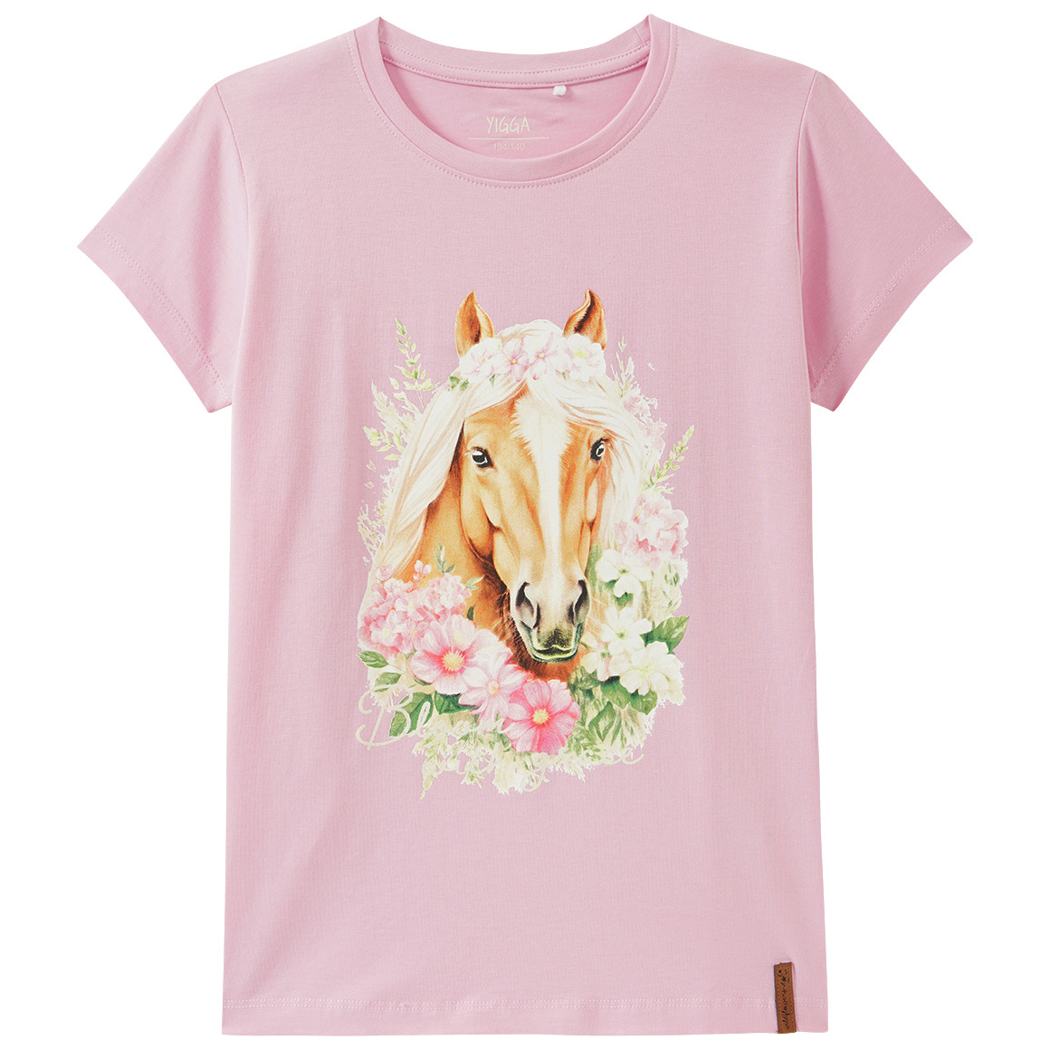 Mädchen T-Shirt mit Pferde-Motiv