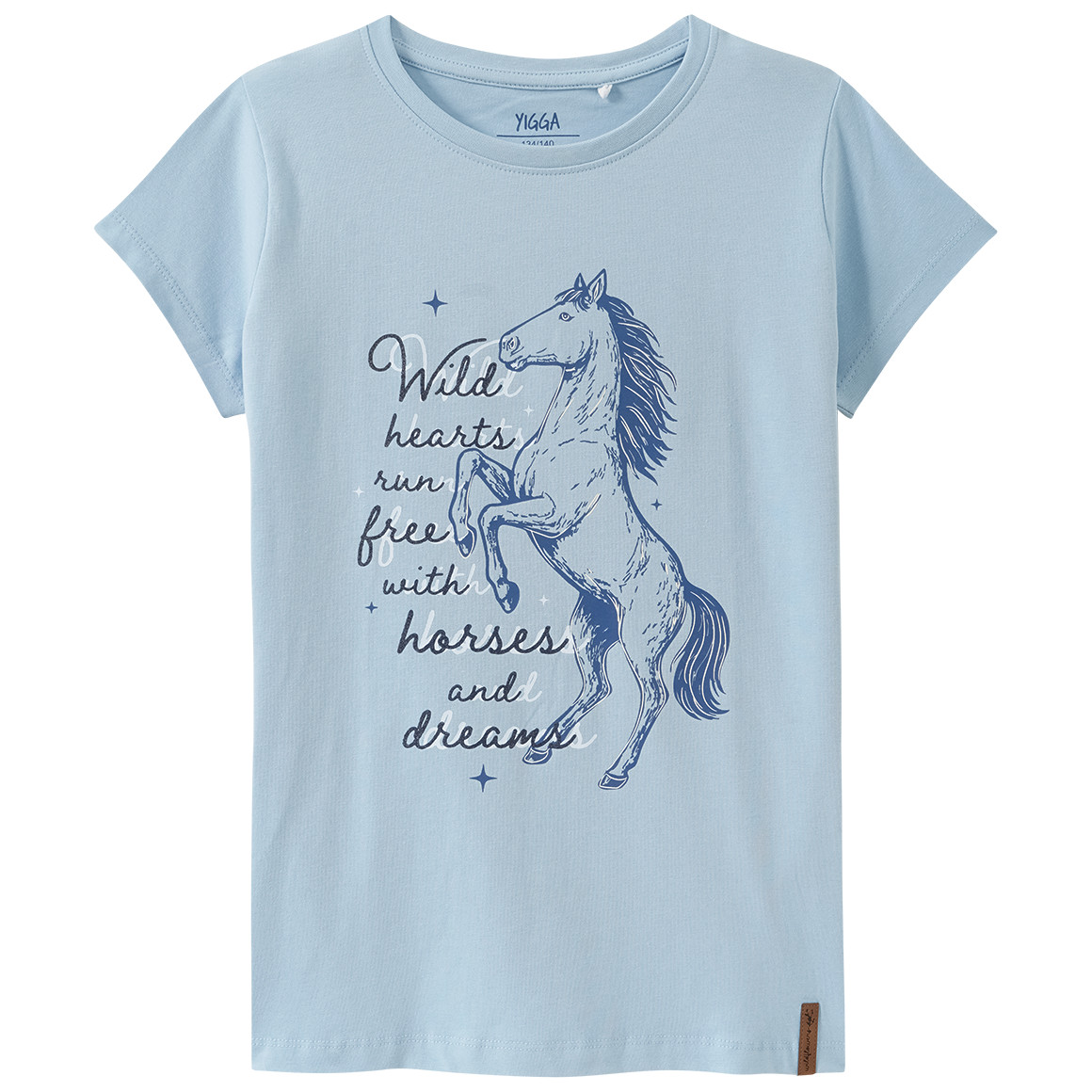 Mädchen T-Shirt mit Pferde-Motiv