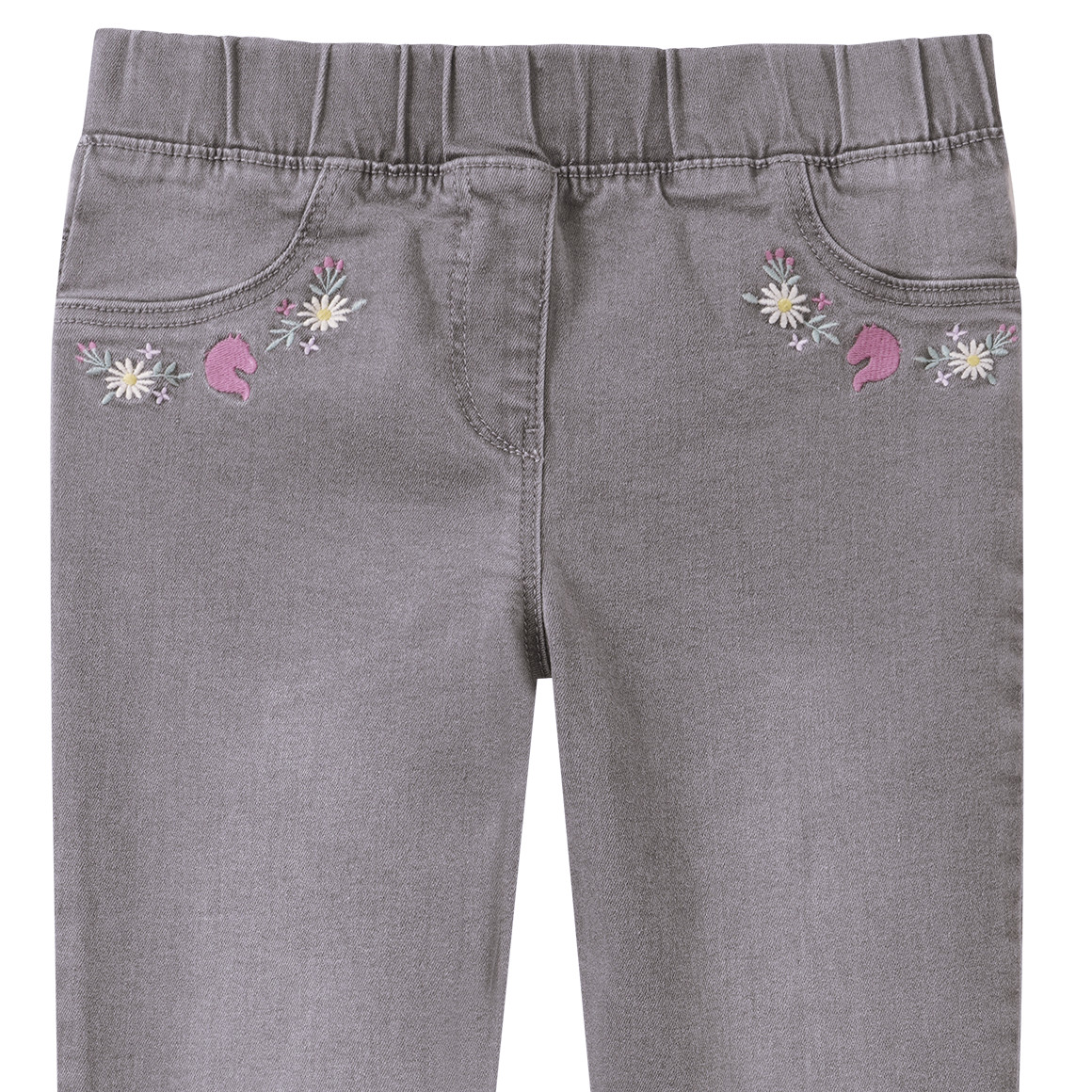 Mädchen Jeggings mit Stickerei
