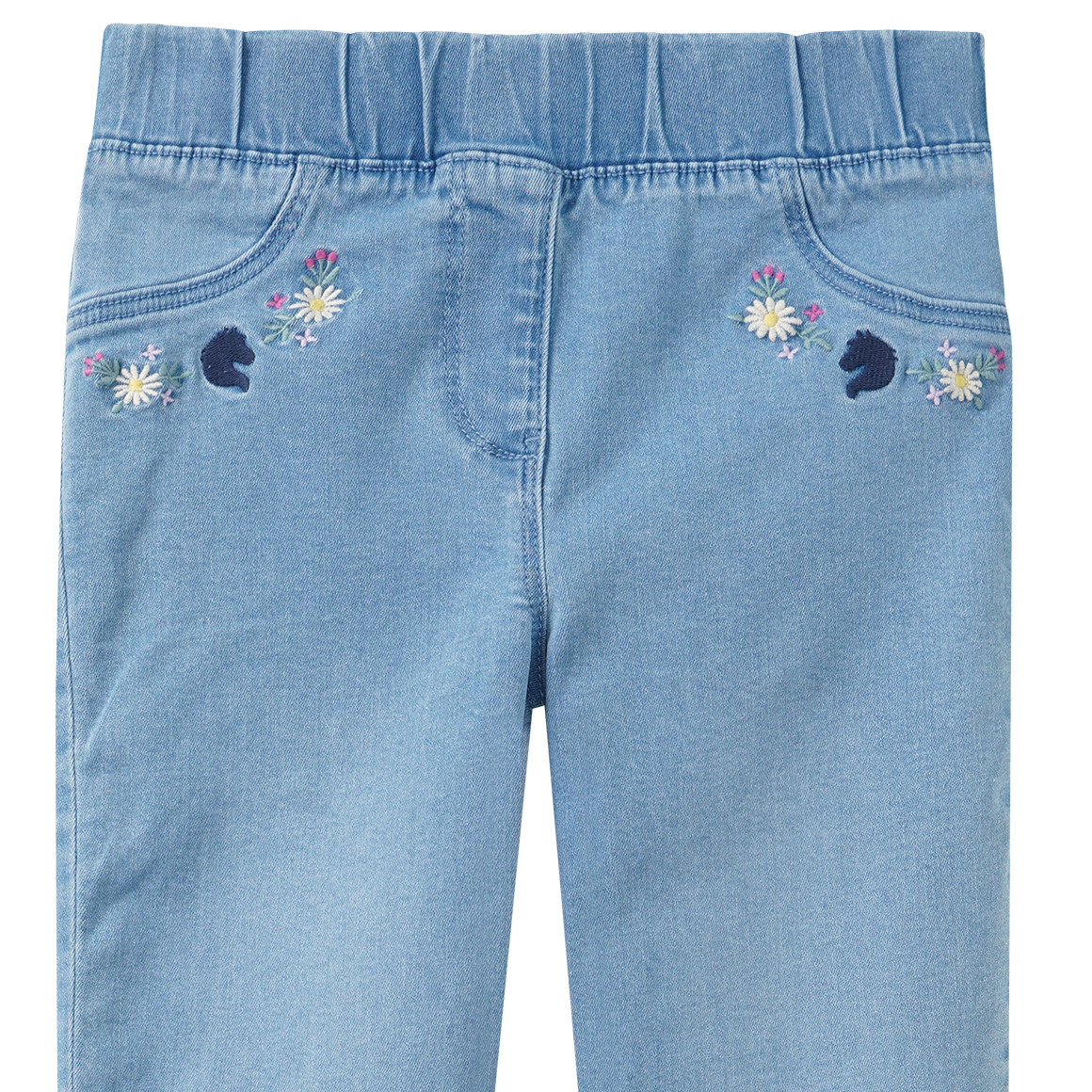 Mädchen Jeggings mit Stickerei