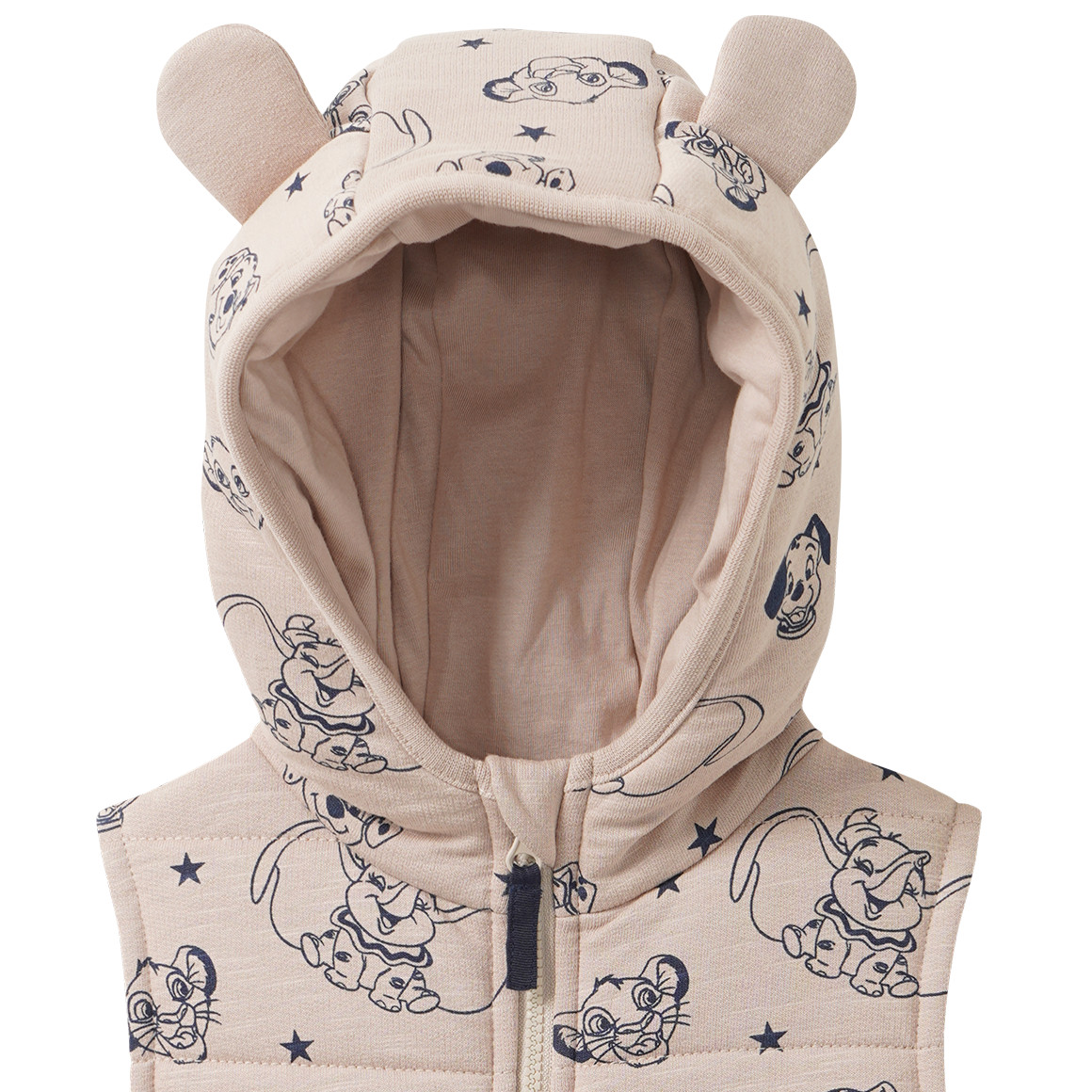 Disney-gewatteerd vest met all-overprint