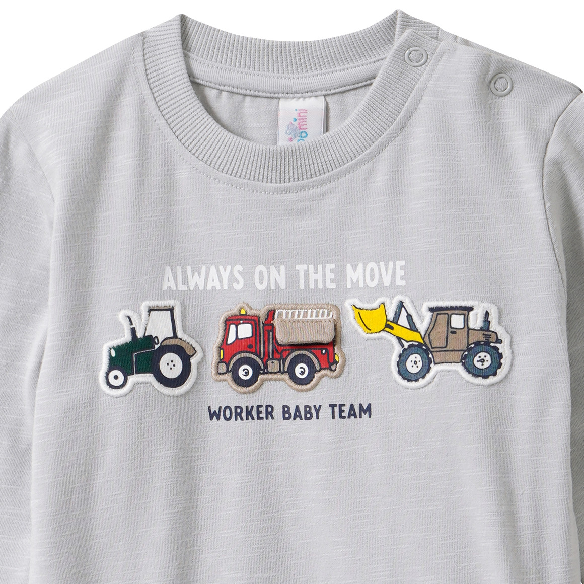 Baby Langarmshirt mit Fahrzeug-Motiven