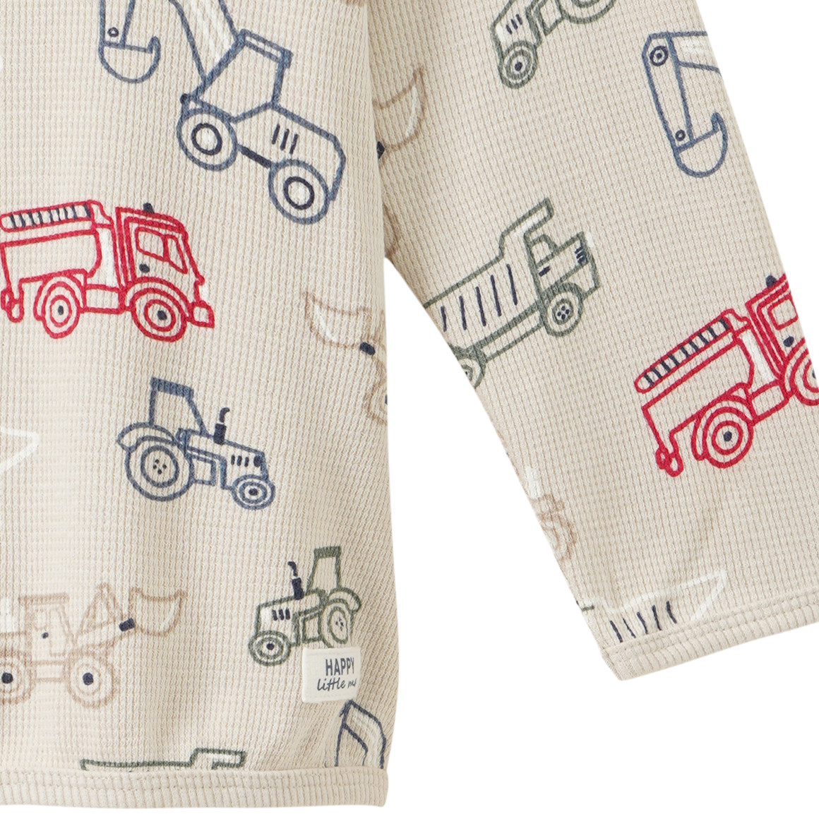 Baby Langarmshirt mit Waffelstruktur