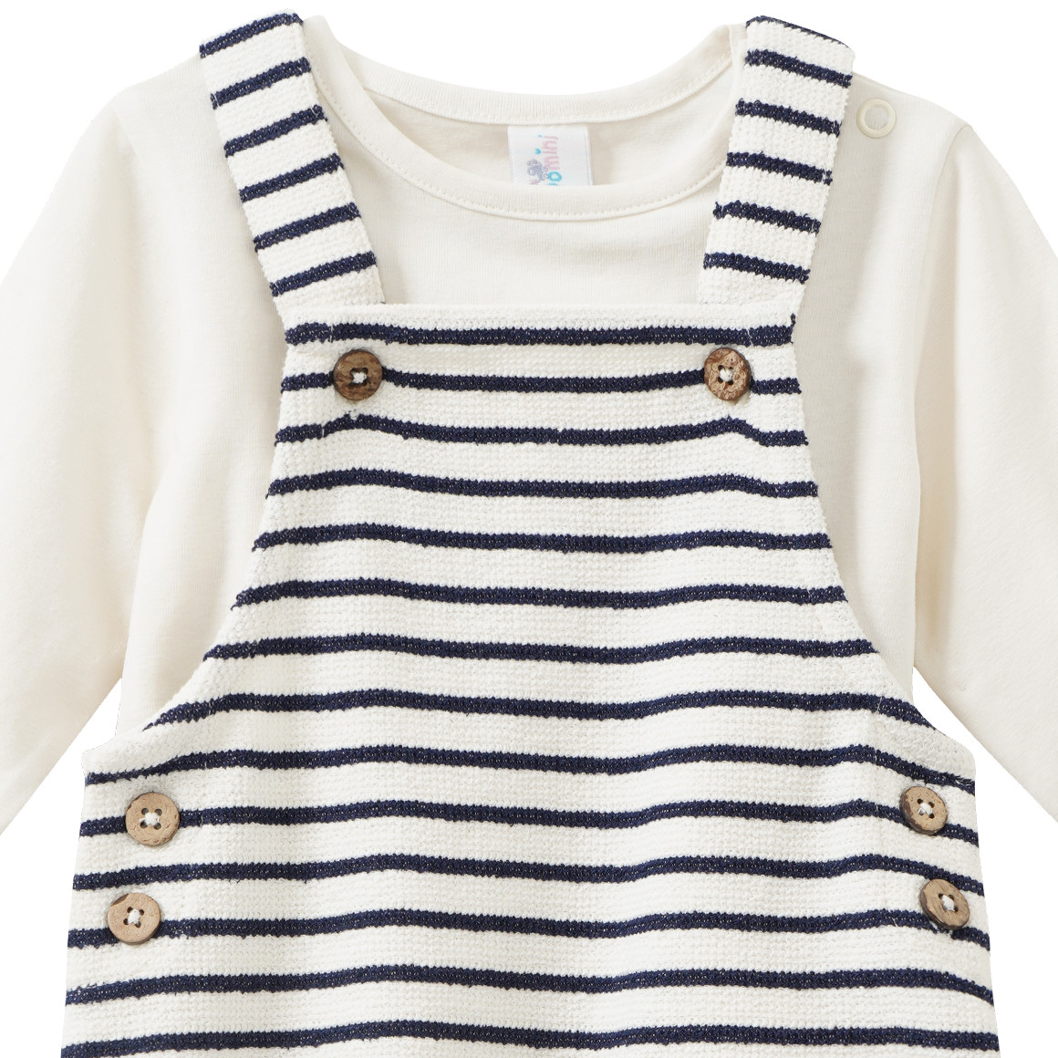 Newborn Set aus Langarmshirt und Latzhose