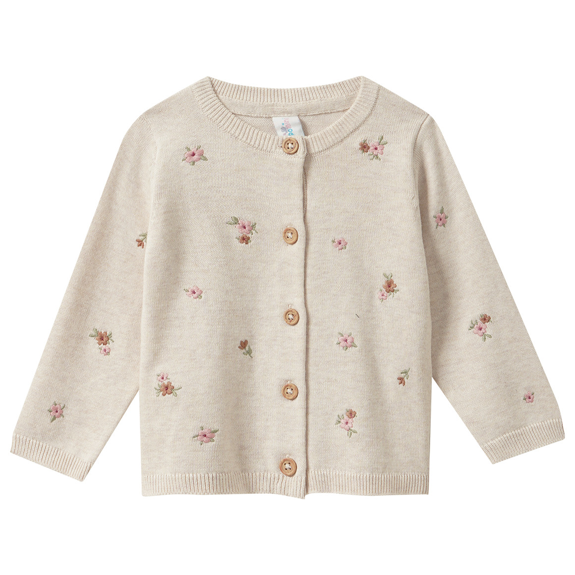Baby Strickjacke mit Stickerei