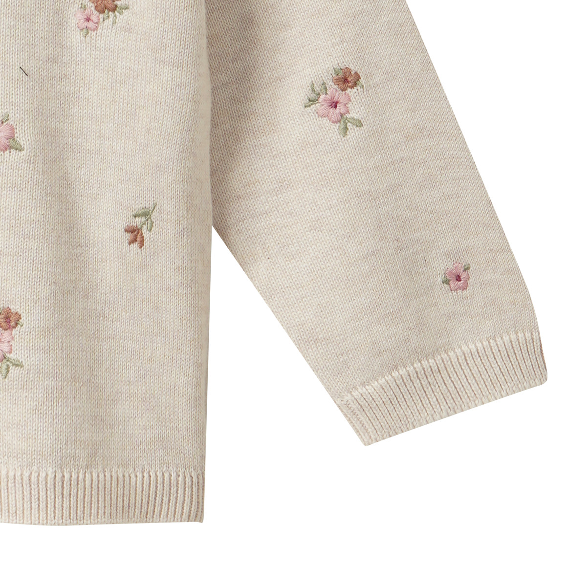 Baby Strickjacke mit Stickerei