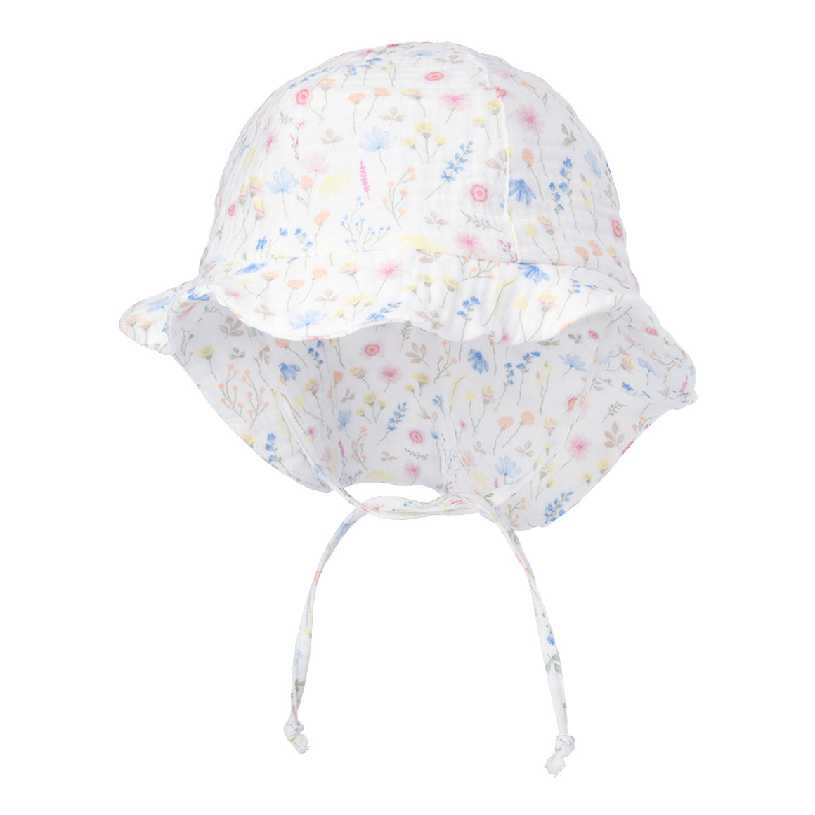 Baby Musselin-Mütze mit Blumen-Muster