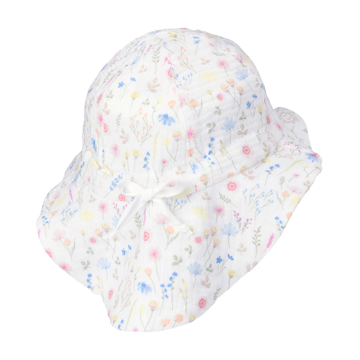 Baby Musselin-Mütze mit Blumen-Muster