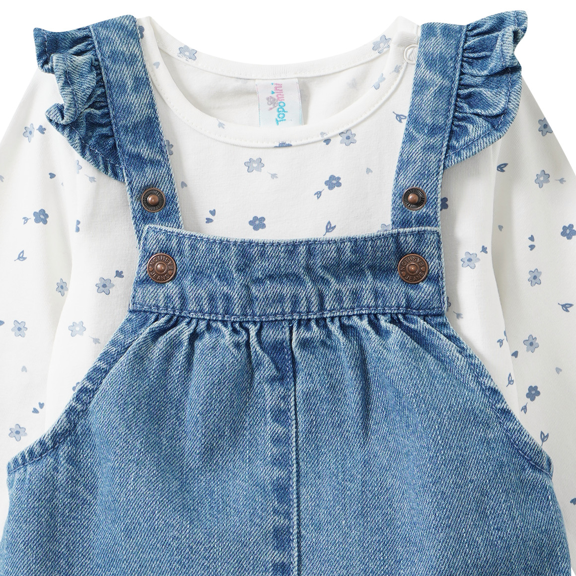 Baby Set mit Blümchen-Allover