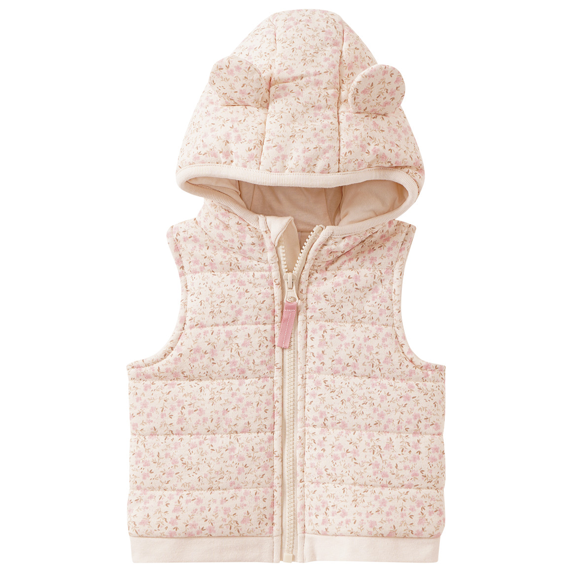 Baby Steppweste mit Blümchen-Print