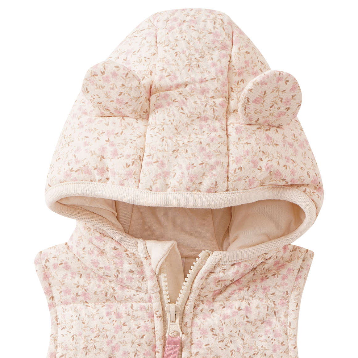 Baby Steppweste mit Blümchen-Print