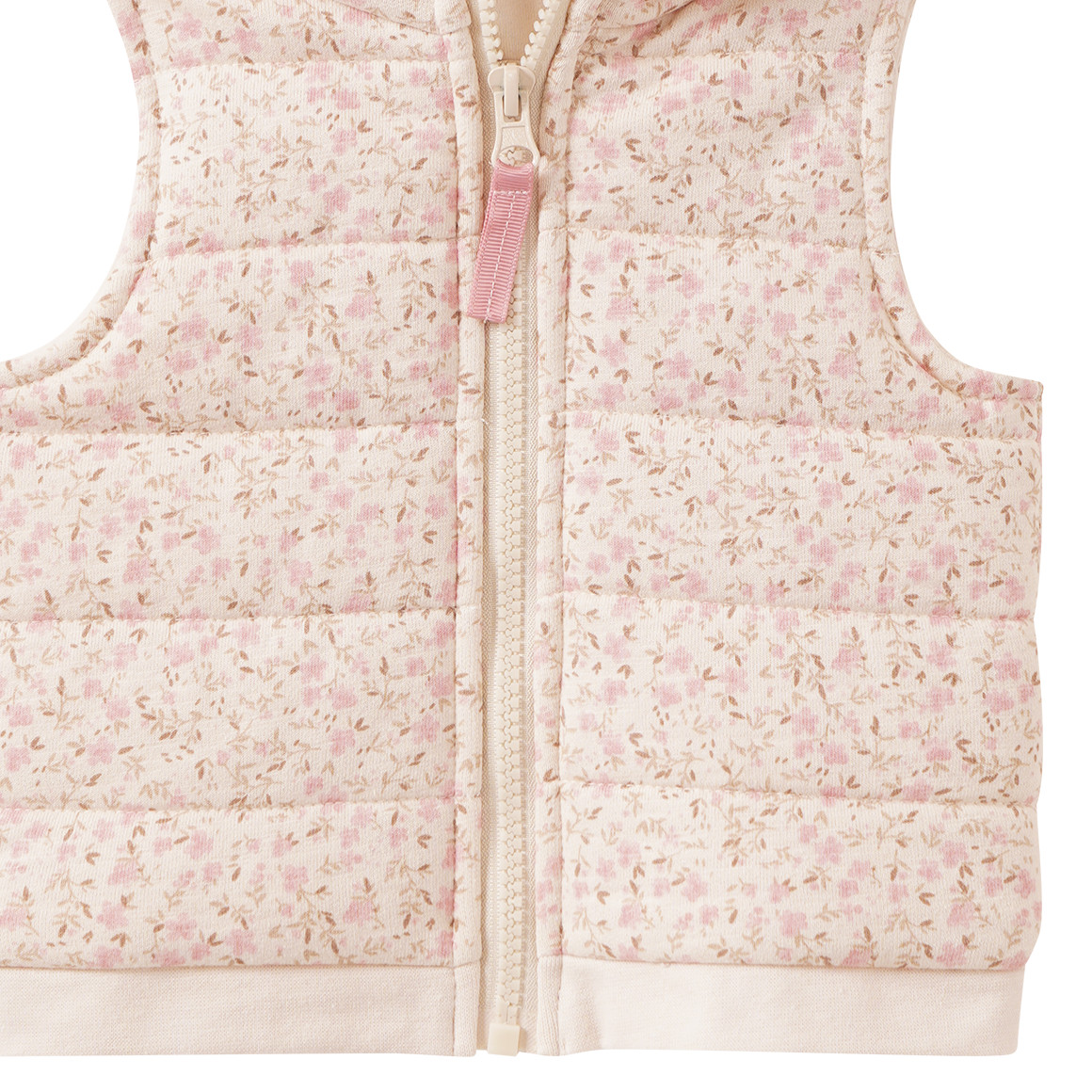 Baby Steppweste mit Blümchen-Print
